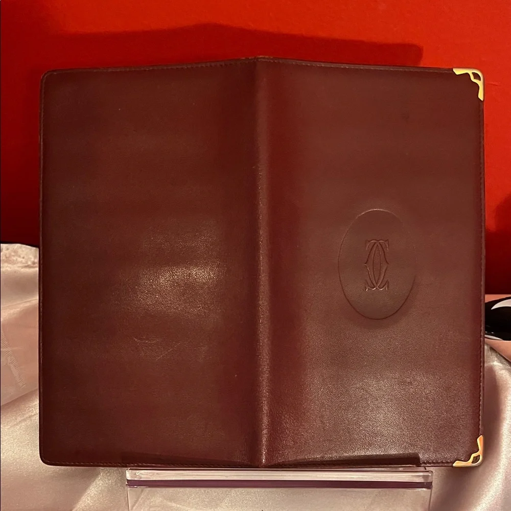 Cartier Deep Red Leather Card Holder - Picture 4 of 12
